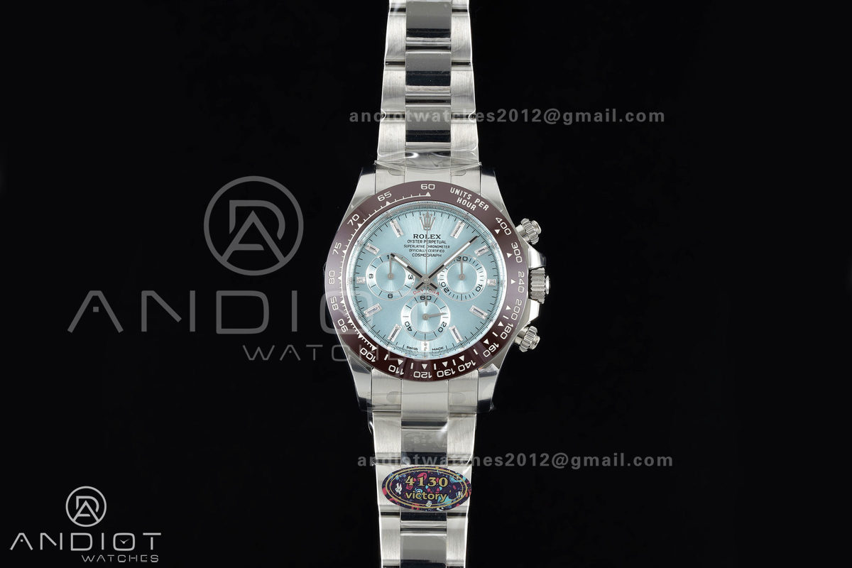 Daytona 116506 VF 1:1 Best Edition Ice Blue Crystal Dial on SS Bracelet DD4130